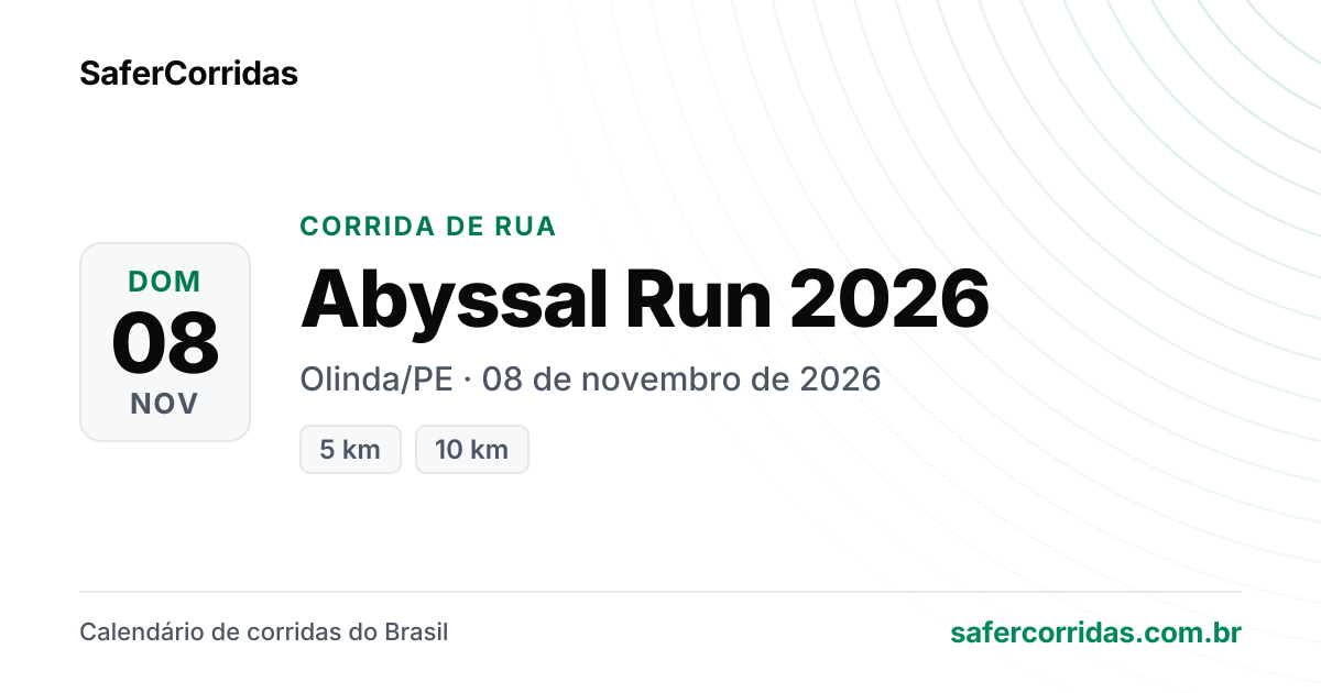 Cartaz de Abyssal Run 2026