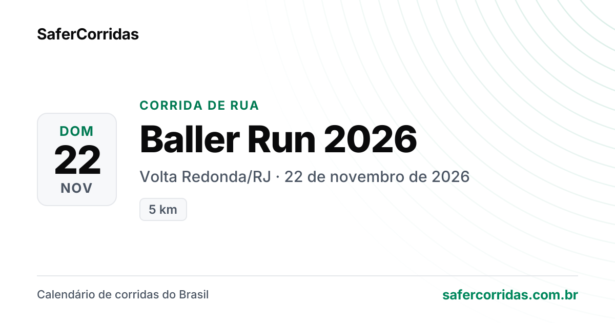 Cartaz de Baller Run 2026
