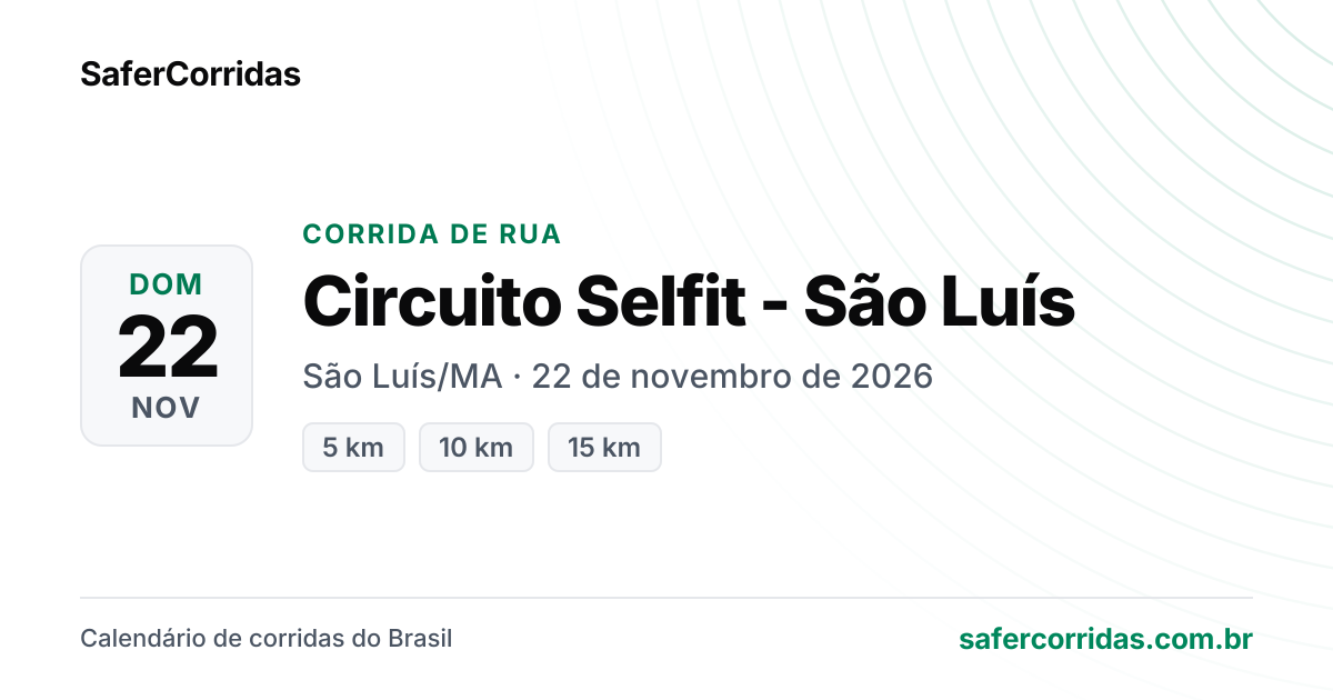 Cartaz de Circuito Selfit