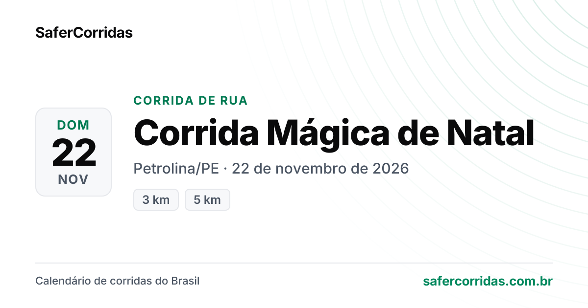 Cartaz de Corrida Mágica de Natal