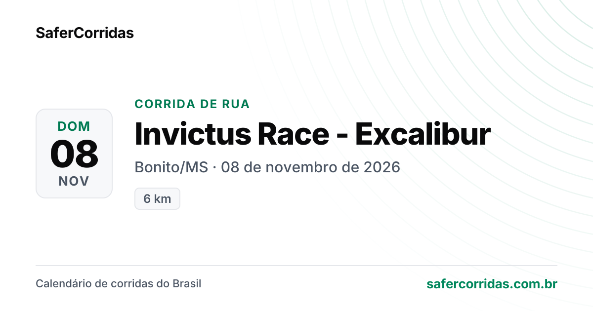 Cartaz de Invictus Race - Excalibur