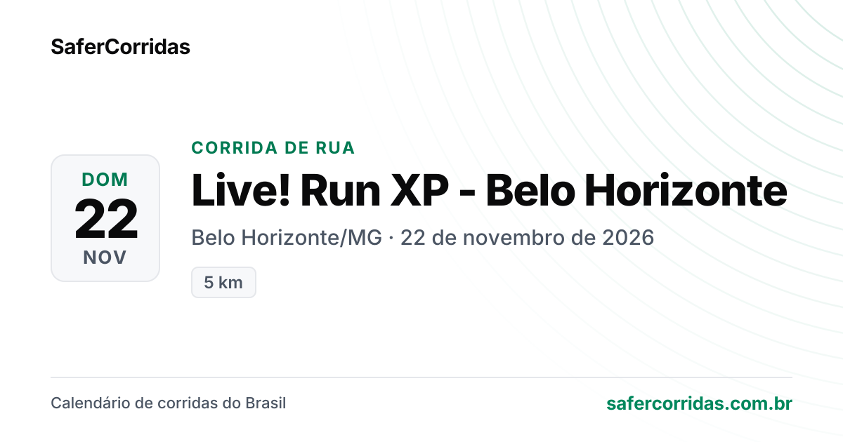 Cartaz de Live! Run XP