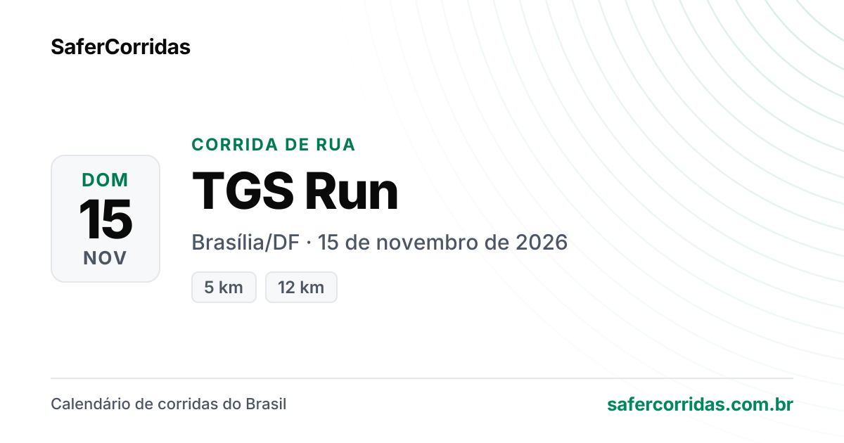 Cartaz de TGS Run