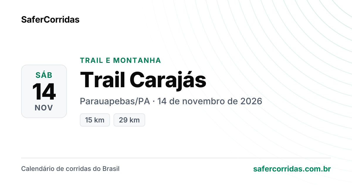 Cartaz de Trail Carajás